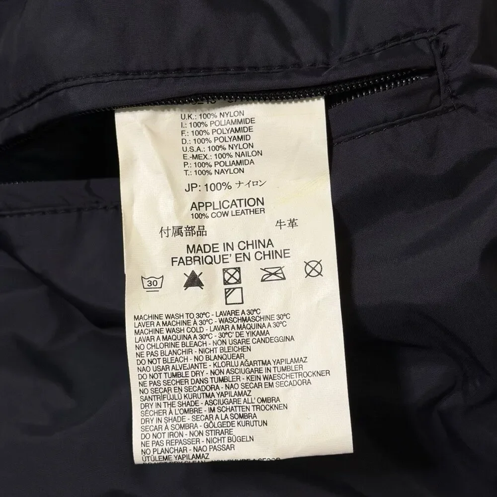 VTG Diesel Technical Nylon Flight Jacket Packable Windbreaker Zip Black Men XXXL